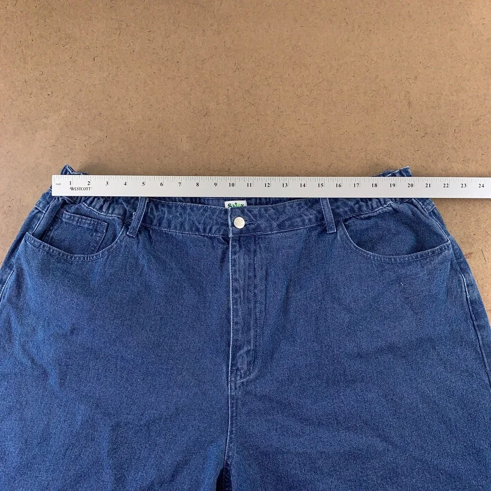 Shiny By Nature Women's Size 4XL Dark Wash Love At First Sight Denim Shorts New